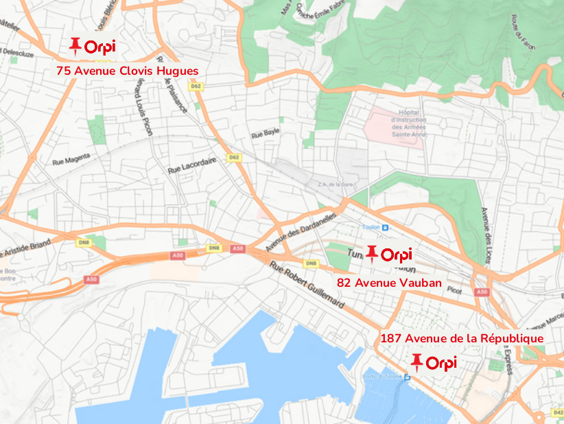 Agence Immobiliere Toulon - Map